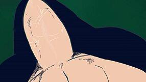 Big Lemonfont Animation Features Muscular Futanari in Action