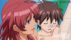 Step mom talks to her little 18+ stepson about her huge breasts in uncensored hentai exclusive