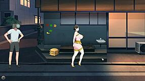 Milfă exibiționistă nerușinată își arată țâțele și curul mari în hentai