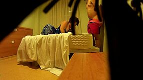 Spanish couple caught in hotel with her rimming and fingering his anus