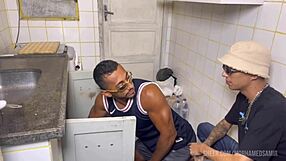 The hot plumber neighbor arrives for some action