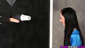 Posh Euro Slut's High Definition Bukkake with Stockings and Fetish Gloryhole