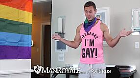 manroyale gay pride fuck at its finest, hunk with big cock anal blowjob oral assfucking monster cock