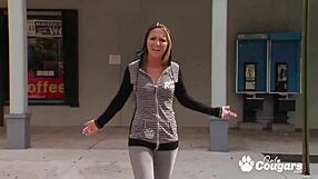 Jaclyn fox fills her perfect pussy with some random dick, rough and hardcore