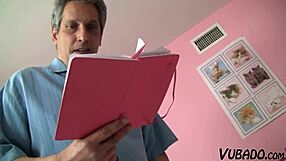 Black Haired Step Daughter Gets Hot Cum Splashed on Her Face