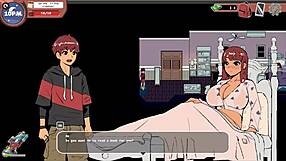Huge cock creampie flood in taboo hentai game