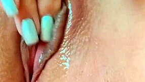 Shy amateur girl fingers her wet tight pussy