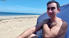 step gay dad series, wow, surfs up with clothing optional footjob action