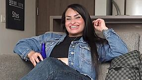 Super Cute Colombian Ripped To Pieces By Agent In Latina Casting!