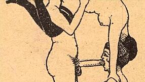back in the day, they crafted the erotic alphabet as a steamy vintage comic tale.