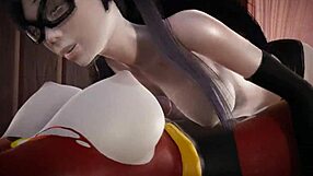 yo, violet parr gets creampied by helen in 3d incredibles futa