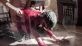 wanna see milf in leather catsuit and boots get roughly fucked?