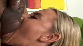 Blonde Milena Sucks Big Black Cock Deeply