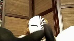 Horny Amateur Indulges In Stocking Fetish!