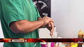 Rubia Venezolana Kerly Hot Folla Con Masajista Moreno