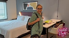 Stepmom visits college for a mature encounter