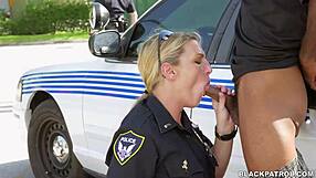 White cops sucking black dick in the street, so wild