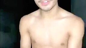 gay solo handjob leading to cum 😏