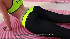 Step mom shows off her perfect body in the game