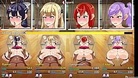 professional school gameplay in usa cartoon anime style