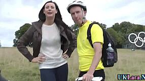 Classy Brit Milf In Stockings Gets Spunked Outdoors By Huge European Shaft