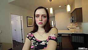 Aliya Brynn's kinky family experience with hardcore fingering and cumshot