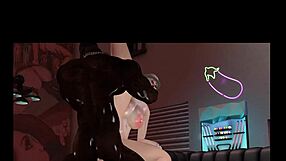 Sex metal barbie gets monster cock in biker hentai