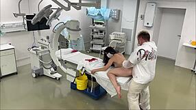 surveillance cam at real hospital with fake doctor bubble butt patient was fucked so rough