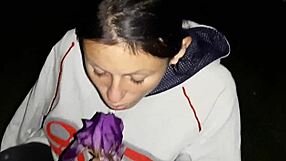 garden walk turns into steamy housekeeper sex session