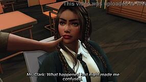 Big tits student gets licked and fucked by teacher in sims 4.