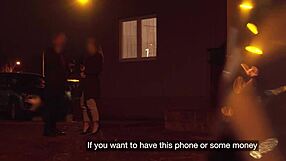 Can this waitress handle a rough doggystyle fuck in the van with her natural tits?