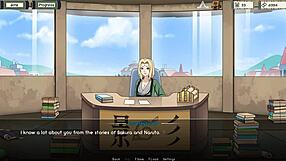Sensual MILF Tsunade trains kunoichi in Naruto series