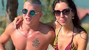 Bi Threesome: Married Couple Enjoys Juicy Fuck with Dicky Stranger