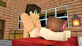 my crush called me over after school for this... minecraft animation