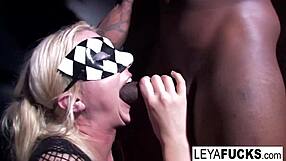 griddy interracial anal scene with big titty blonde