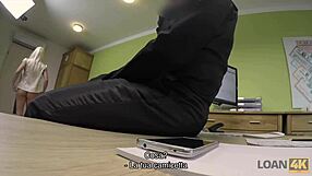 i interviewed this young blonde couple for loan4k casting, they had public sex for cash and passed to get credit