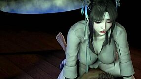 3D big boobs college slut in sexy lingerie cheats with big cock.