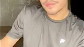 gay solo handjob leading to cum 😏