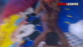 Olosho Lesbians - Ass Massage Leads to Multiple Lesbian Sex!