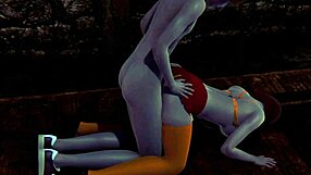 Velma in cosplay, let's fuck in this anime style.