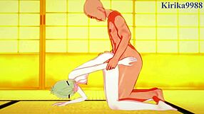 Kagura, Tae Shimura, And Tsukuyo Engage In Intense Sex With The Old Man In Gin Tama Hentai Creampie Scene