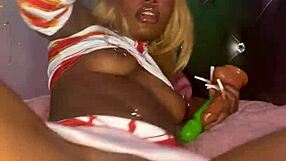 Beautiful alternative petite Asuna begs for degradation and breeding in costume.