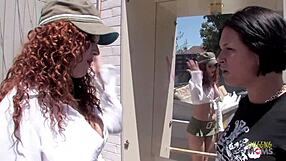 Young Brunette's Shaved Pussy Takes DP