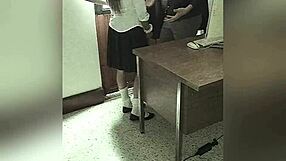 Mexican Schoolgirl Fucked By Teacher For Better Grade In Office!