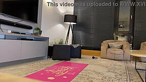 Fitness Model's Tight Pussy Stretches In Yoga