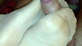 Homemade footjob, what nylons excite you?