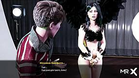 fashionbusiness fucked her pussy in the apartment with 3d cartoon.