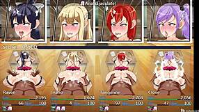 professional school gameplay in usa cartoon anime style