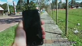 Hot Latina Blowjob on Street Pickup Cock