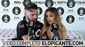 Veve Valencia Strips Underwear in Spicy Room